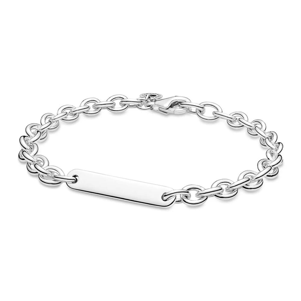 Amora™ Engravable Bar Link Bracelet